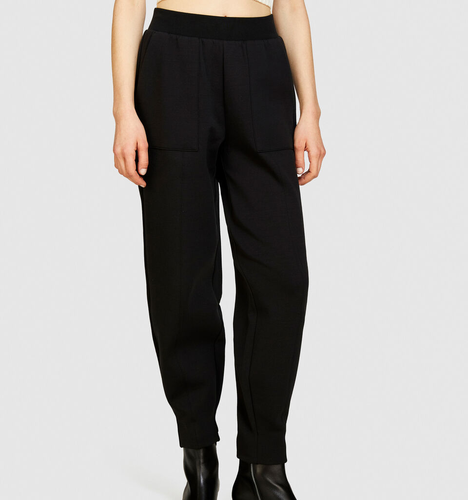 Technical joggers - women's joggers - Black | Sisley image number 4